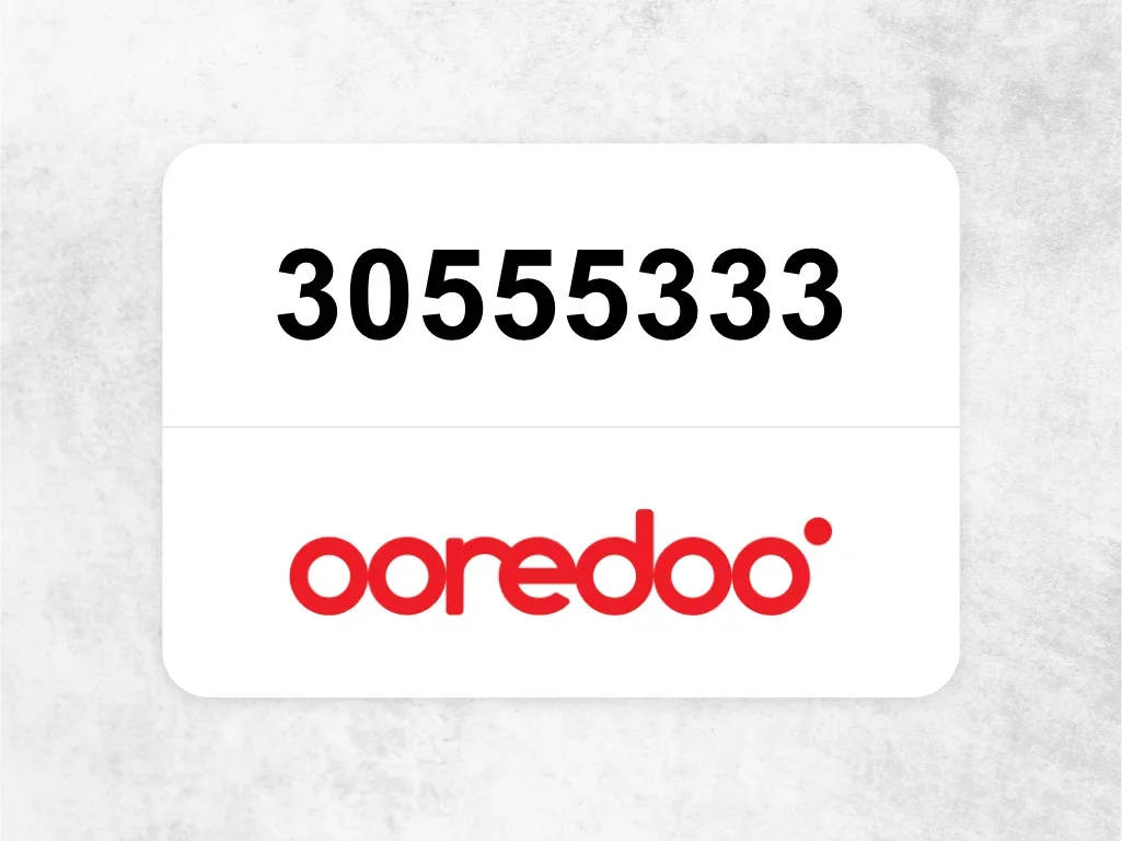 Ooredoo Mobile Phone  30555333