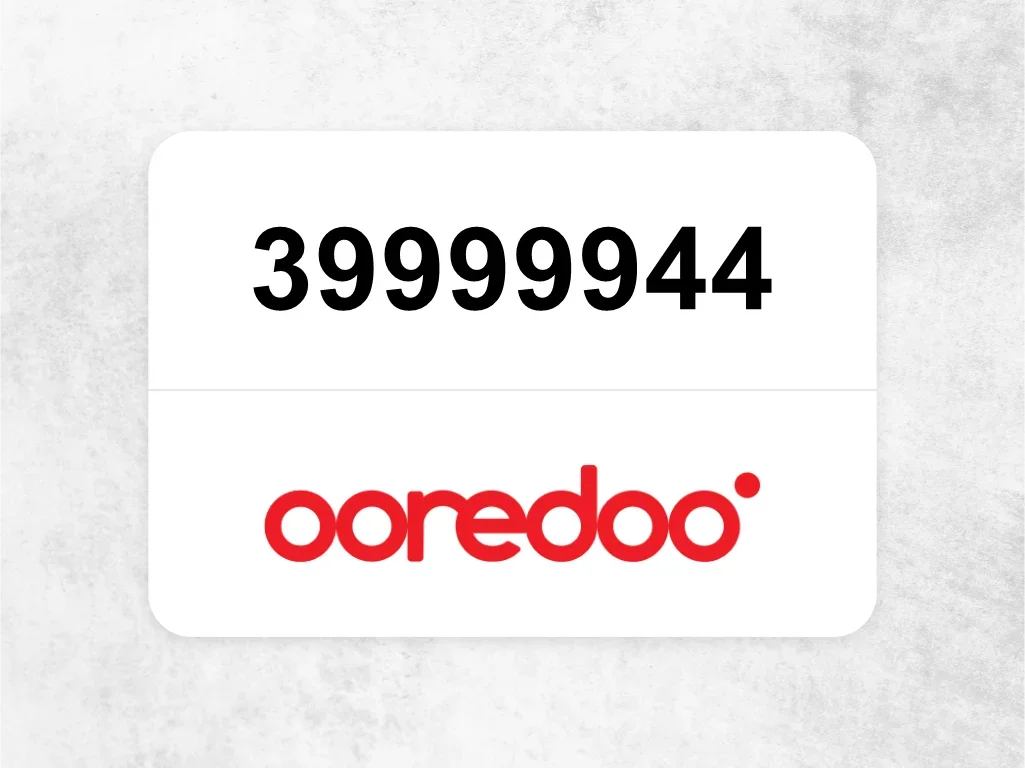 Ooredoo Mobile Phone  39999944