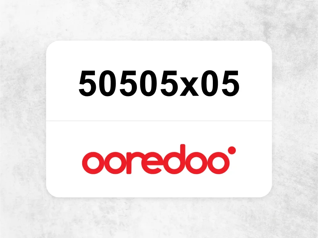 Ooredoo Mobile Phone  50505x05