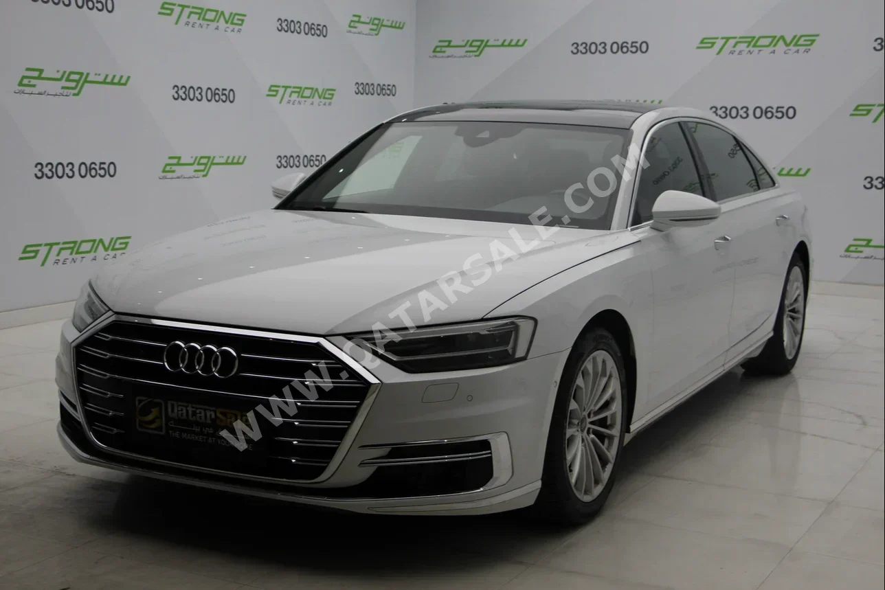 Audi  A8  L  2021  Automatic  34,000 Km  6 Cylinder  All Wheel Drive (AWD)  Sedan  White