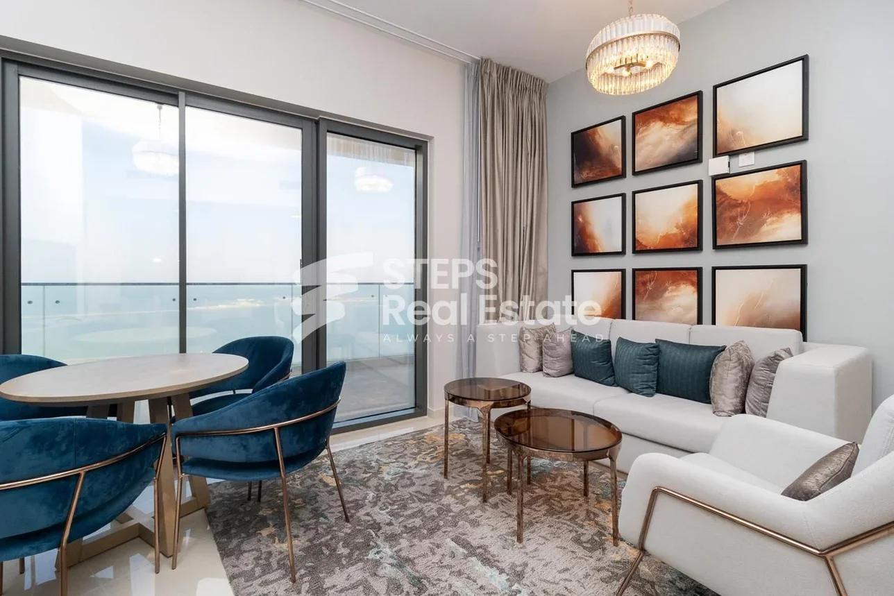 2 Bedrooms  Apartment  in Lusail -  Waterfront Residential  Fully Furnished