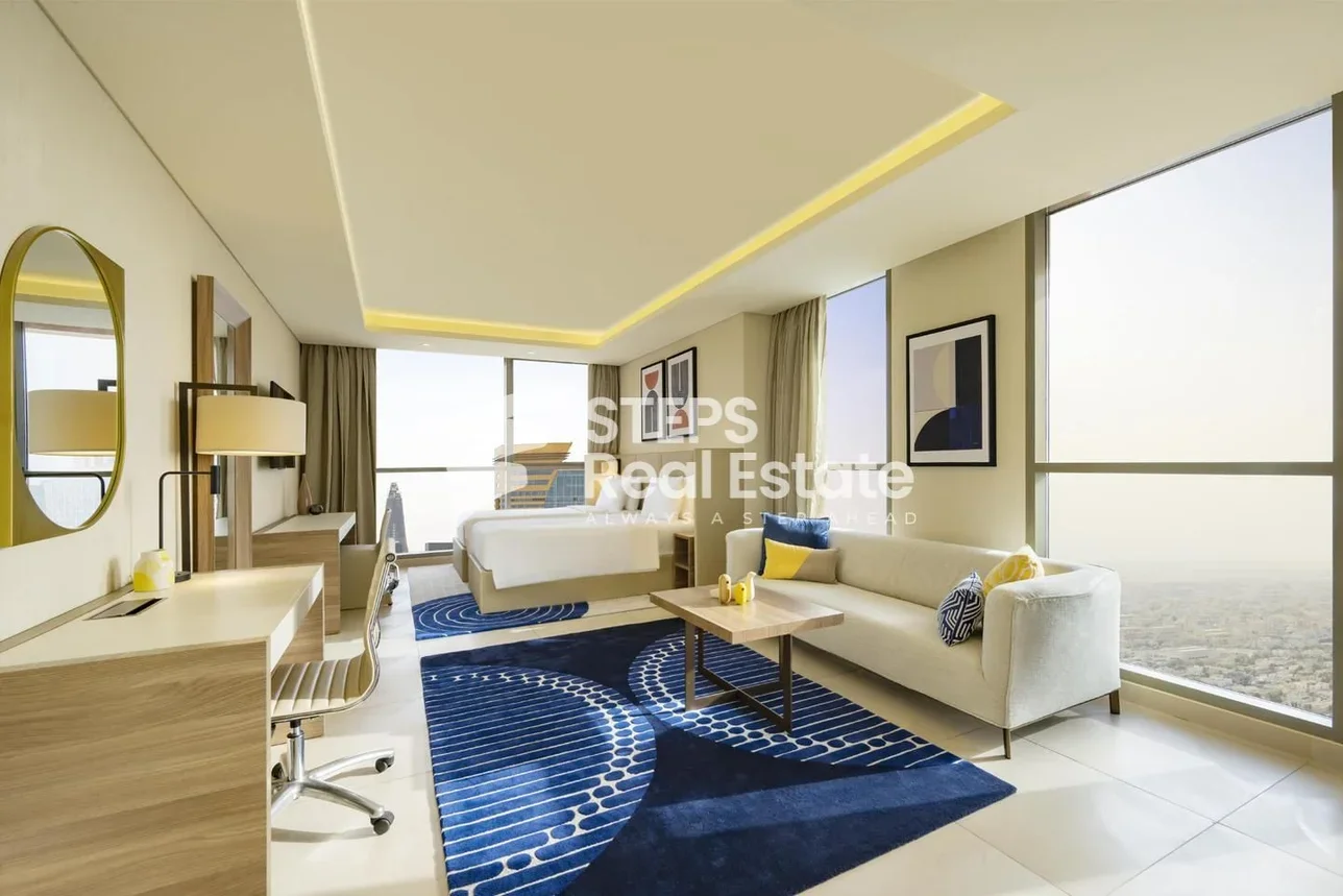 Studio  in Doha -  West Bay  Fully Furnished