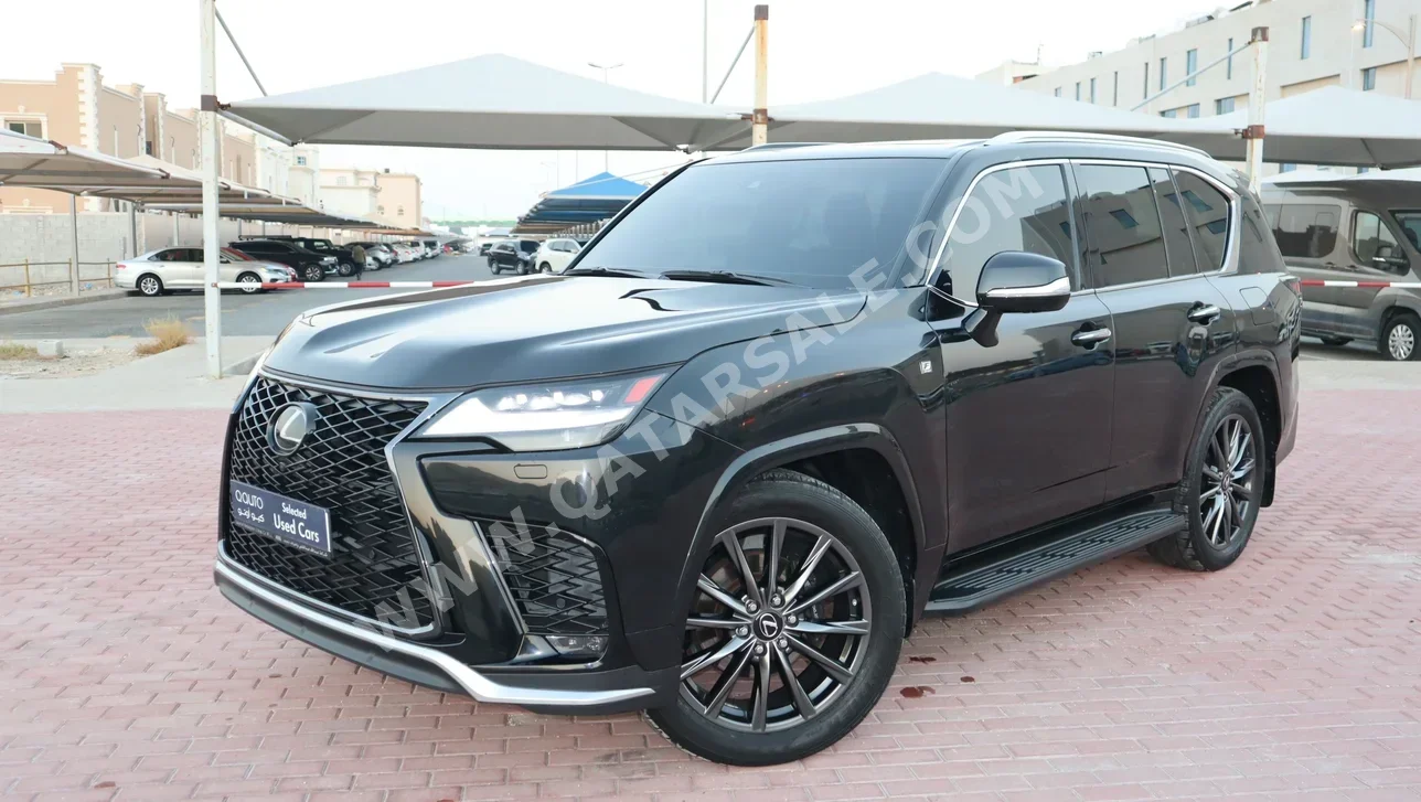 Lexus  LX  600 F Sport  2022  Automatic  58,200 Km  6 Cylinder  All Wheel Drive (AWD)  SUV  Black  With Warranty