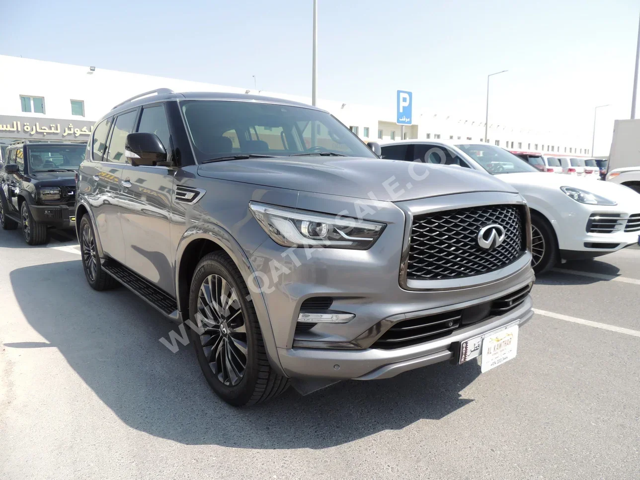 Infiniti  QX  80  2021  Automatic  112,000 Km  8 Cylinder  Four Wheel Drive (4WD)  SUV  Gray  With Warranty