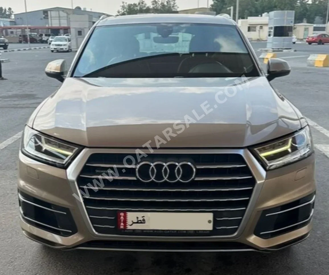 Audi  Q7  42 Quattro  2018  Automatic  122,000 Km  6 Cylinder  All Wheel Drive (AWD)  SUV  Gold  With Warranty