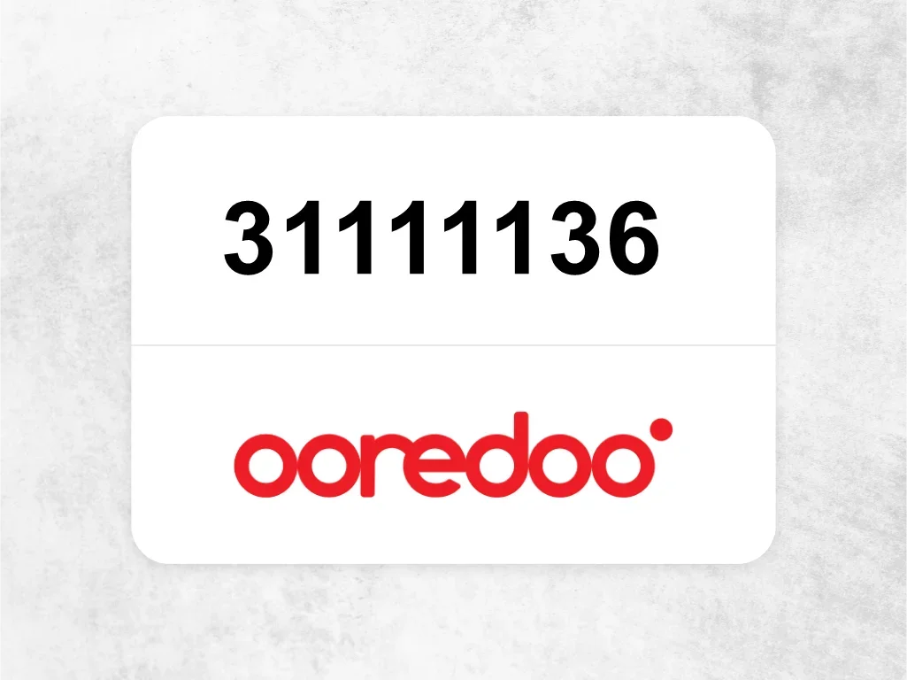 Ooredoo Mobile Phone  31111136