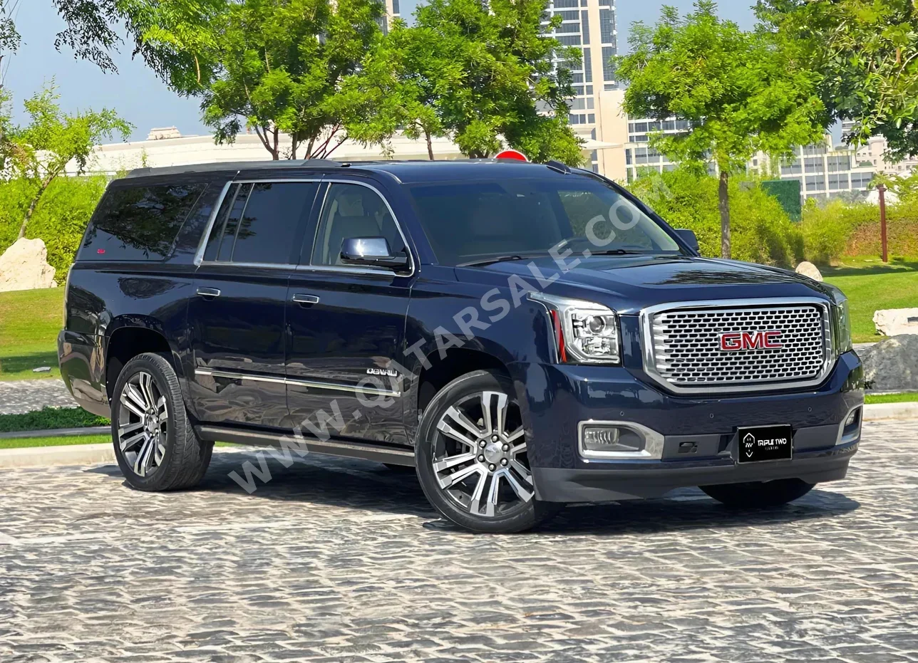 GMC  Yukon  Denali  2017  Automatic  112,000 Km  8 Cylinder  Four Wheel Drive (4WD)  SUV  Dark Blue