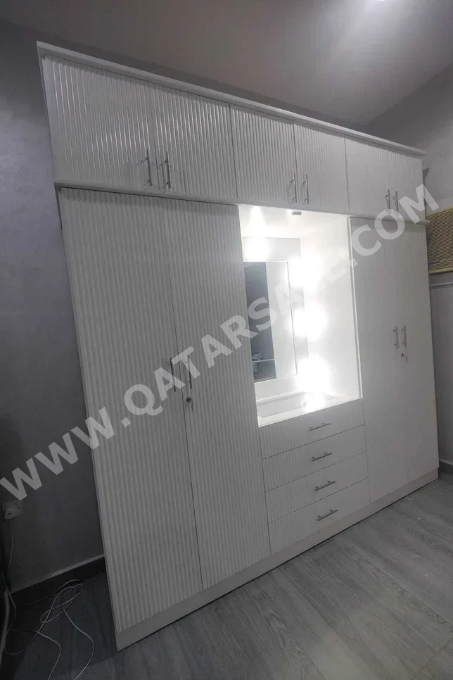 Wardrobes & Dressers Doha Furniture White Qatar 2022 Normal Door 3