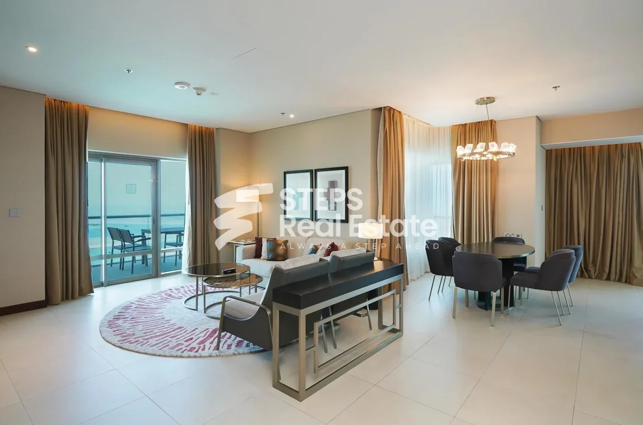 2 Bedrooms  Apartment  in Doha -  The Pearl  Fully Furnished