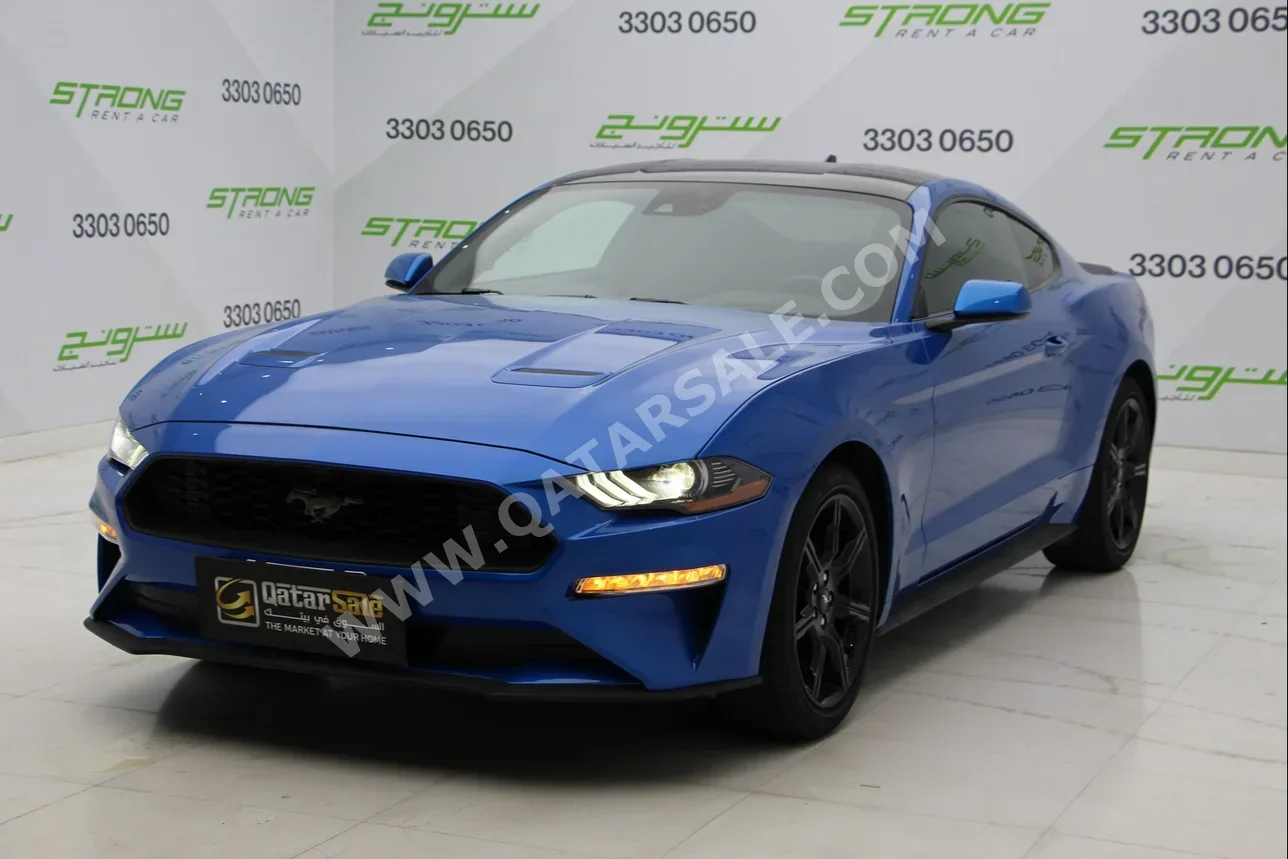 Ford  Mustang  Ecoboost  2020  Automatic  52,000 Km  4 Cylinder  Rear Wheel Drive (RWD)  Coupe / Sport  Blue