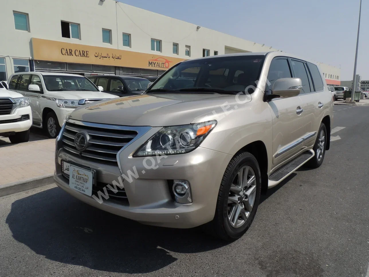 Lexus  LX  570  2014  Automatic  239,000 Km  8 Cylinder  Four Wheel Drive (4WD)  SUV  Gold