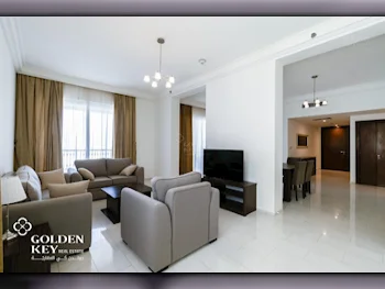 2 Bedrooms  Apartment  For Rent  in Doha -  The Pearl  Fully Furnished