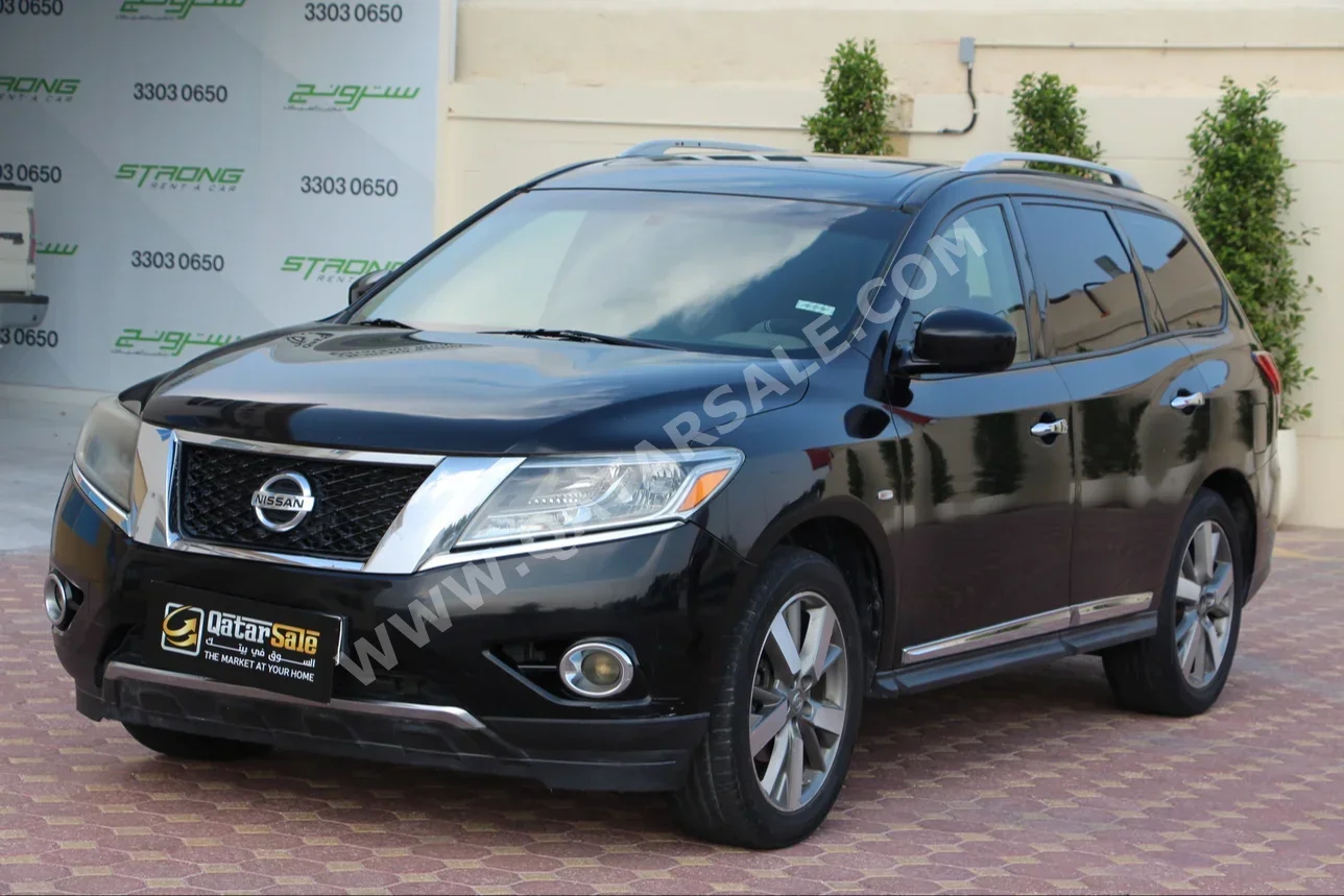 Nissan  Pathfinder  Platinum  2013  Automatic  145,000 Km  6 Cylinder  Four Wheel Drive (4WD)  SUV  Black