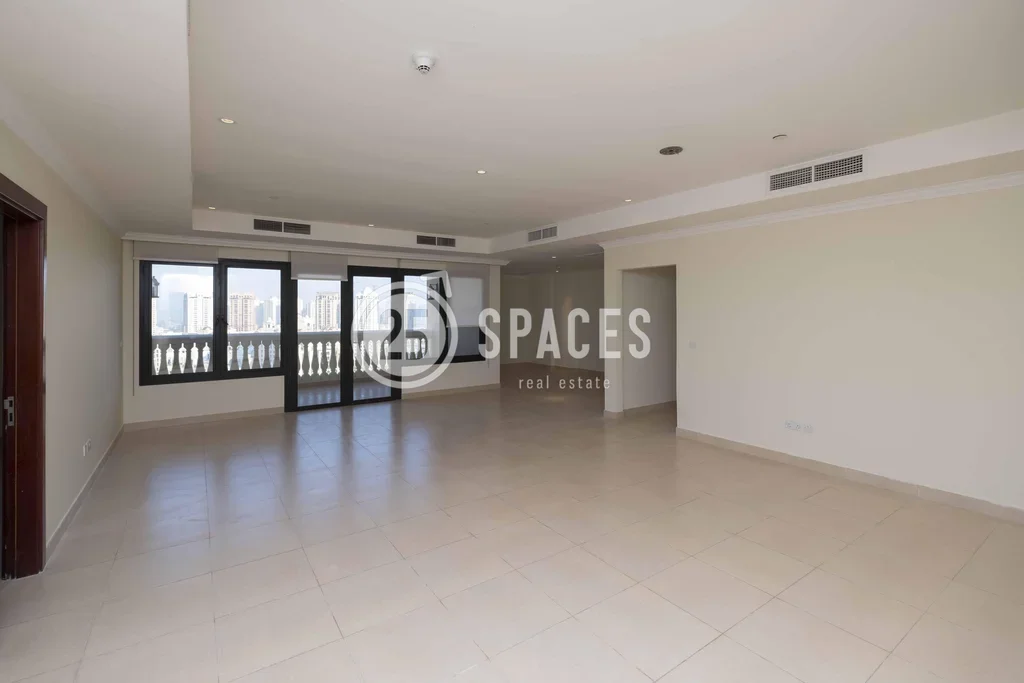 3 Bedrooms  Apartment  For Rent  in Doha -  The Pearl  Semi Furnished