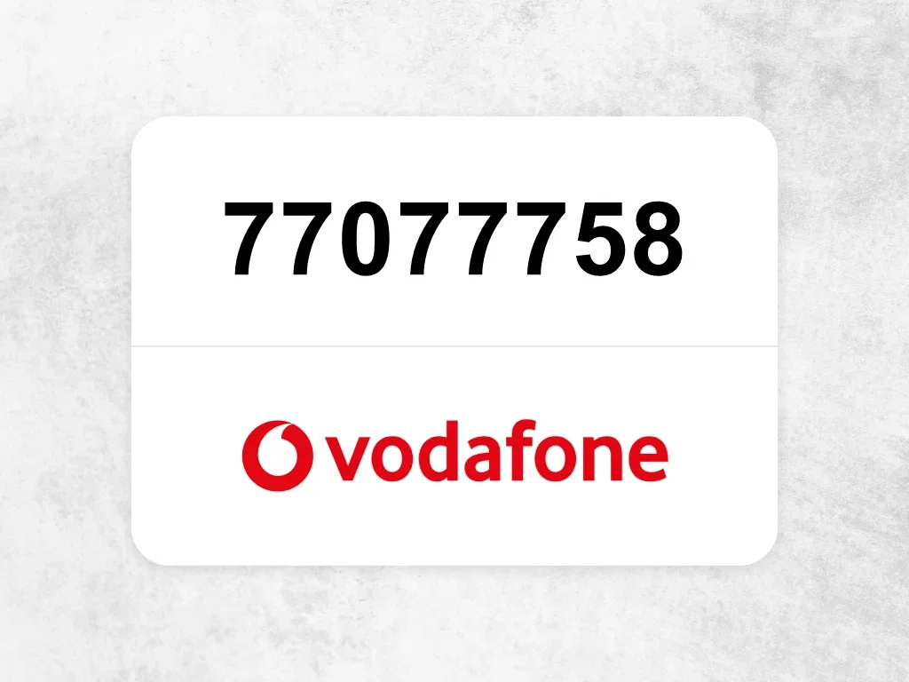 Vodafone Mobile Phone  77077758