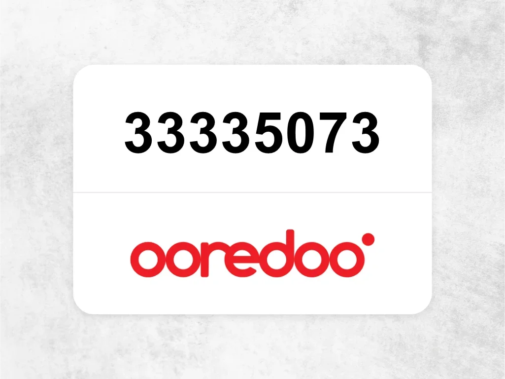 Ooredoo Mobile Phone  33335073