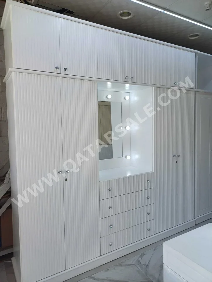 Wardrobes & Dressers Doha Furniture White Qatar 2022 Normal Door 3