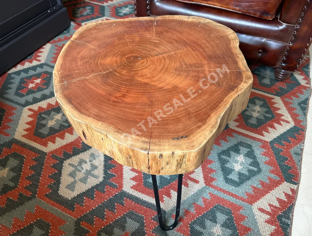 Tables & Sideboards Brown 2022 Qatar Solid Wood Coffe Table Metal