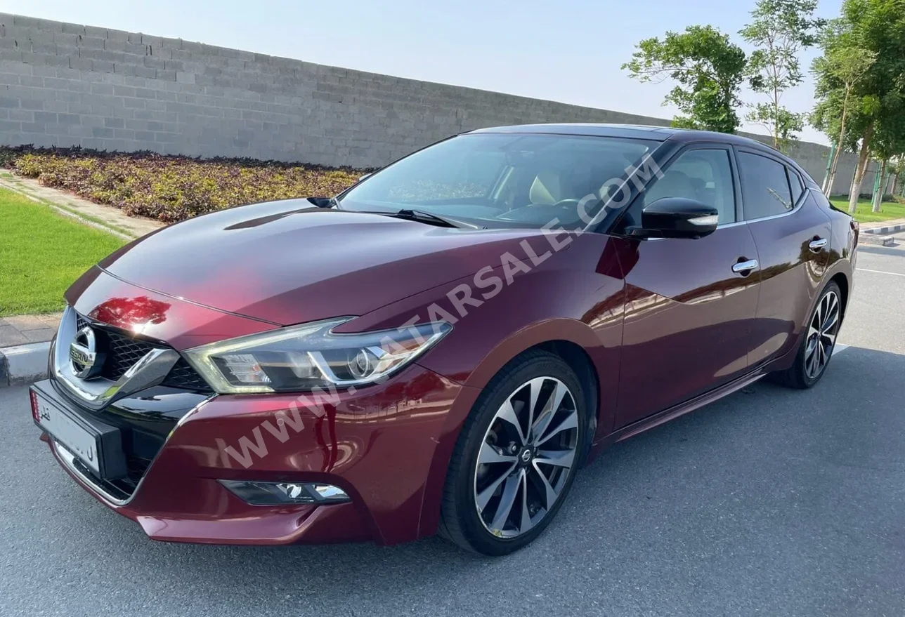 Nissan  Maxima  SR  2016  Automatic  83,800 Km  6 Cylinder  Front Wheel Drive (FWD)  Sedan  Red