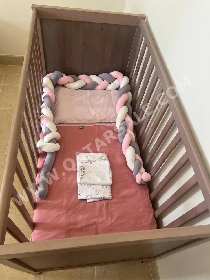 Kids Beds - Baby Crib  - IKEA  - Brown