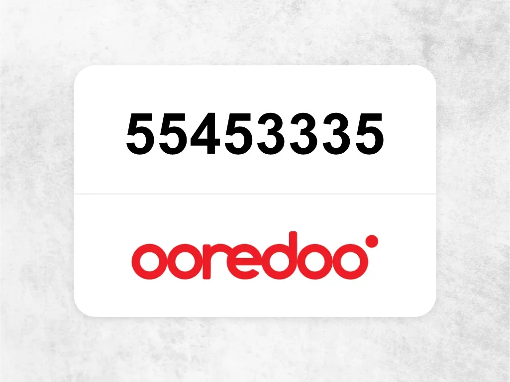 Ooredoo Mobile Phone  55453335