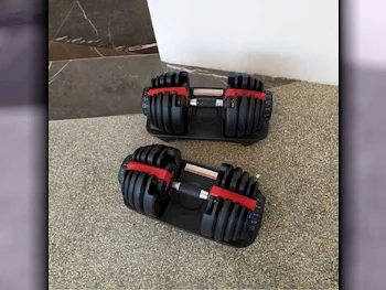 Weights - Adjustable Dumbbells  - Round  - Black