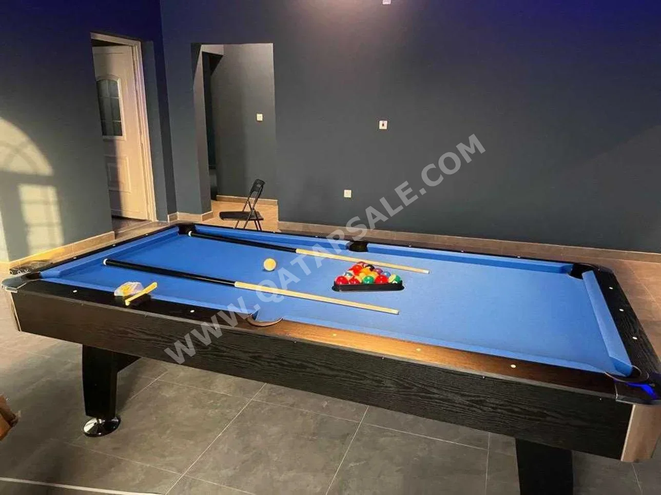 Blue  Billiard Table