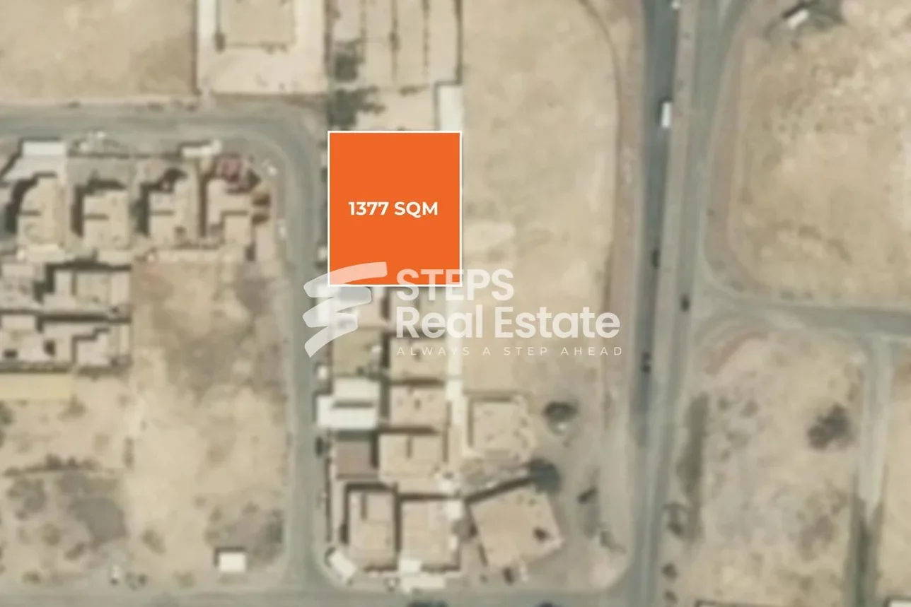 Lands For Sale in Umm Salal  - Umm Salal Ali  -Area Size 1,377 Square Meter