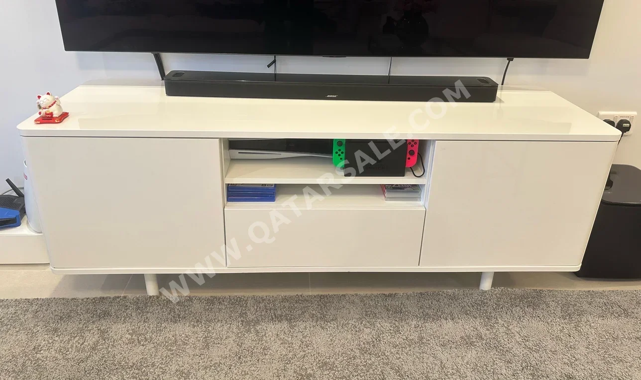 Tables & Sideboards White TV & Media Units IKEA For Sale in Qatar