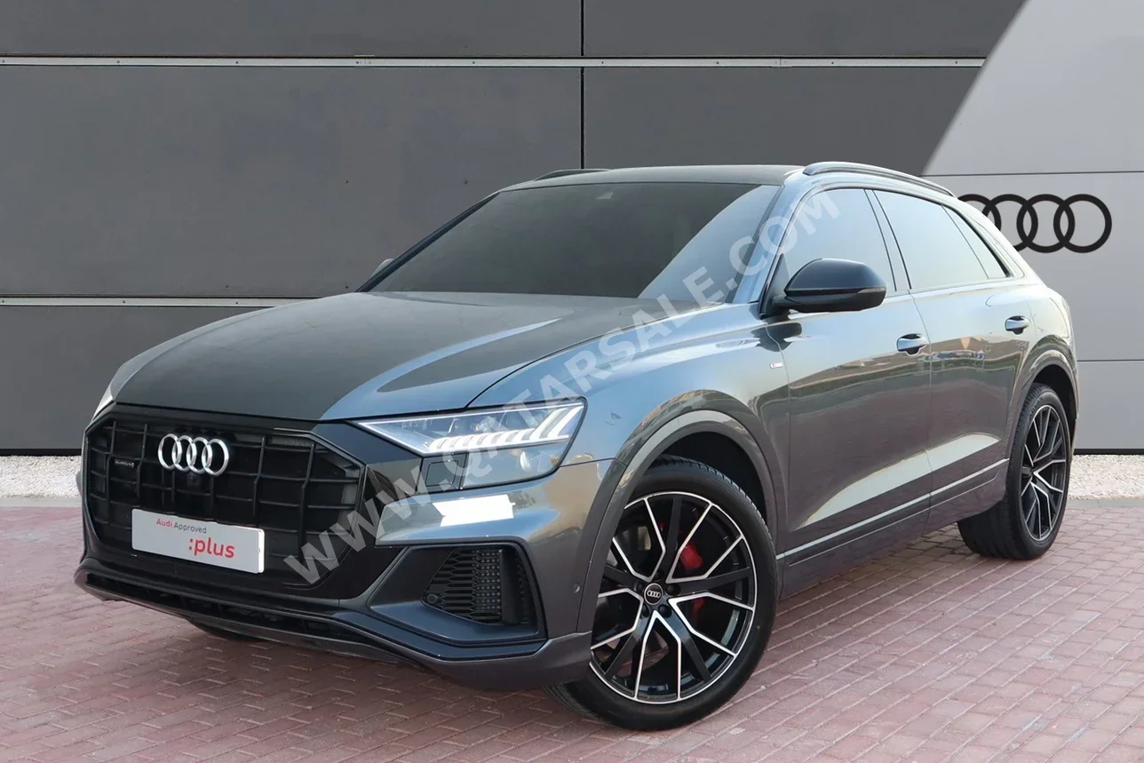 Audi  Q8  S-Line  2021  Automatic  52,666 Km  6 Cylinder  All Wheel Drive (AWD)  SUV  Gray  With Warranty