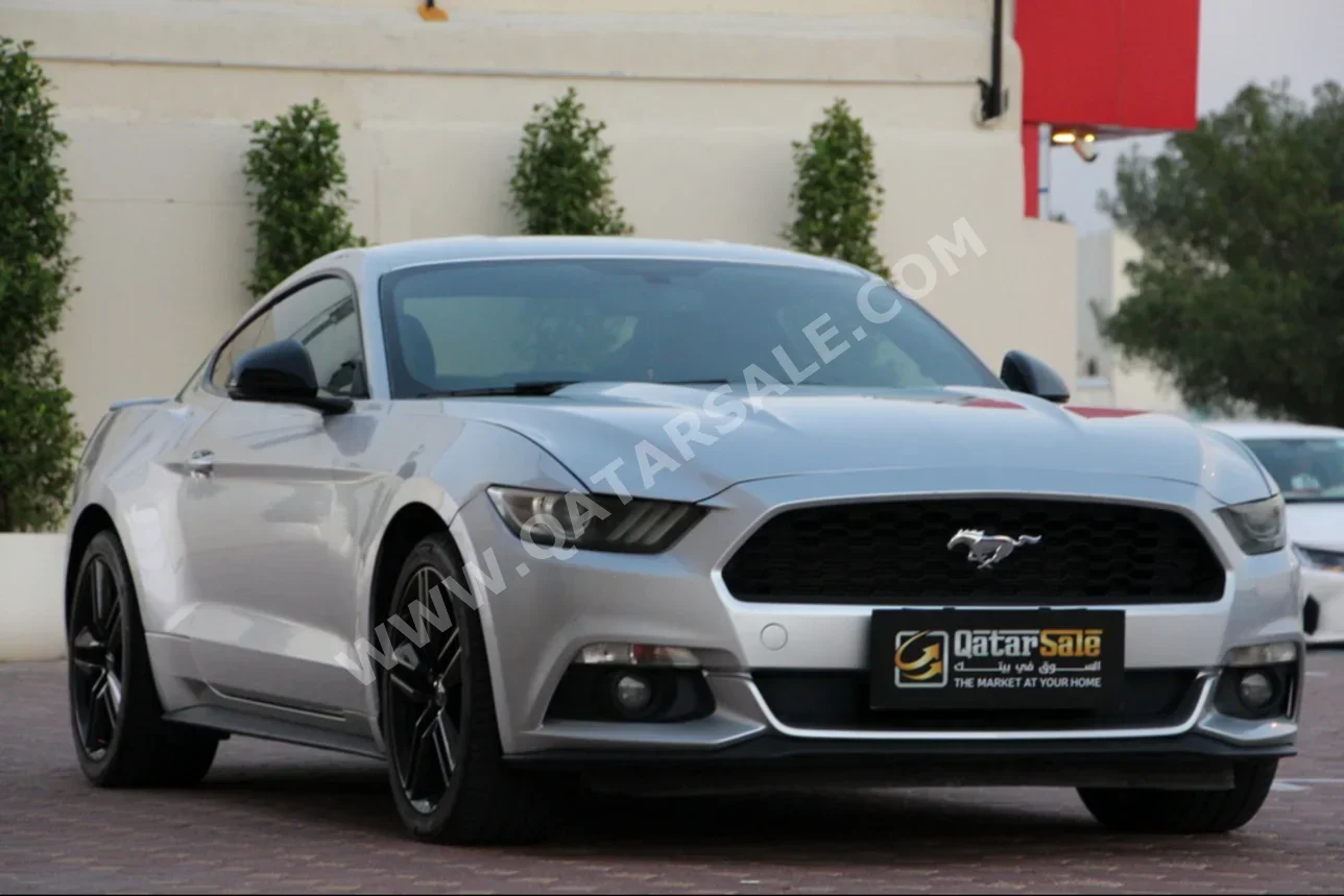 Ford  Mustang  Ecoboost  2016  Automatic  98,000 Km  4 Cylinder  Rear Wheel Drive (RWD)  Coupe / Sport  Silver