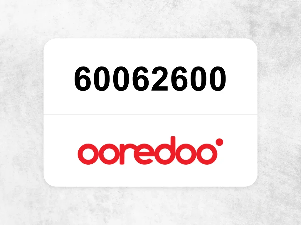 Ooredoo Mobile Phone  60062600