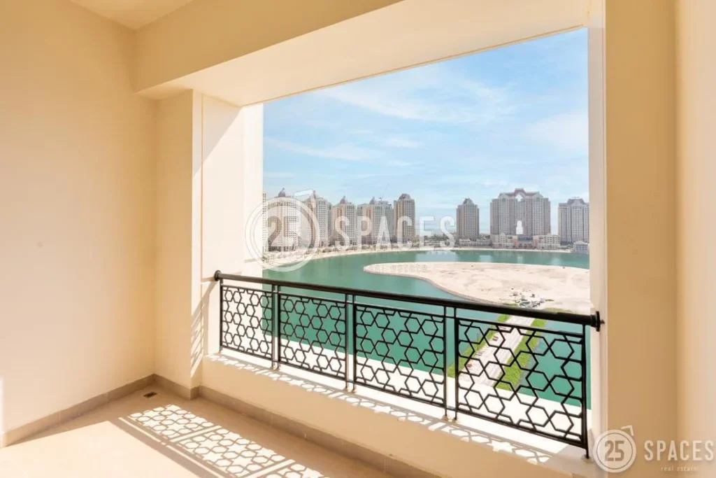 2 Bedrooms  Apartment  For Rent  in Doha -  The Pearl  Semi Furnished