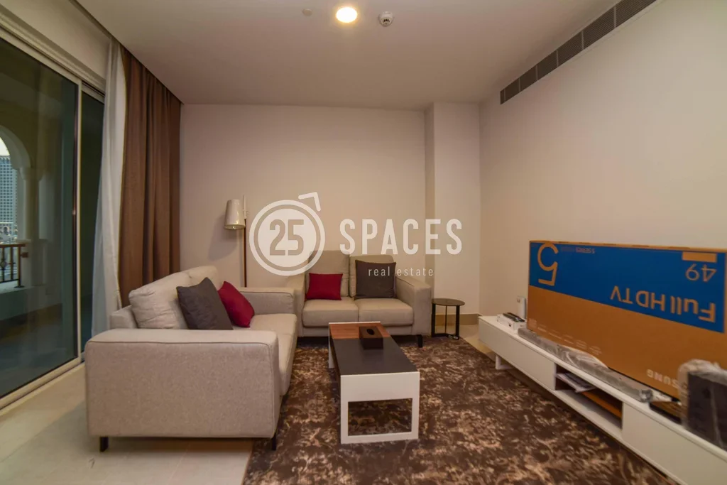 3 Bedrooms  Apartment  For Rent  in Doha -  The Pearl  Fully Furnished