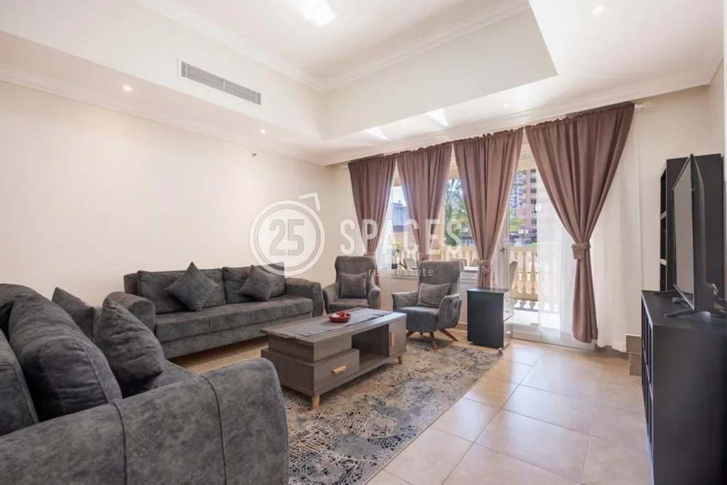 1 Bedrooms  Apartment  For Rent  in Doha -  The Pearl  Fully Furnished