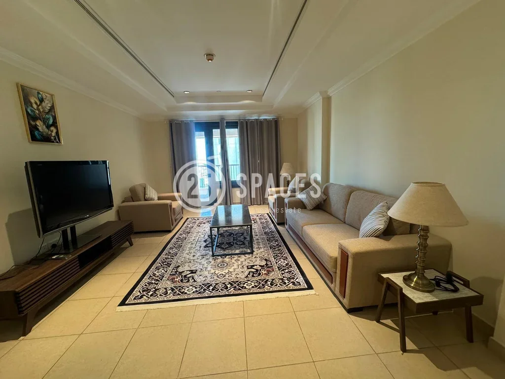 1 Bedrooms  Apartment  For Rent  in Doha -  The Pearl  Fully Furnished