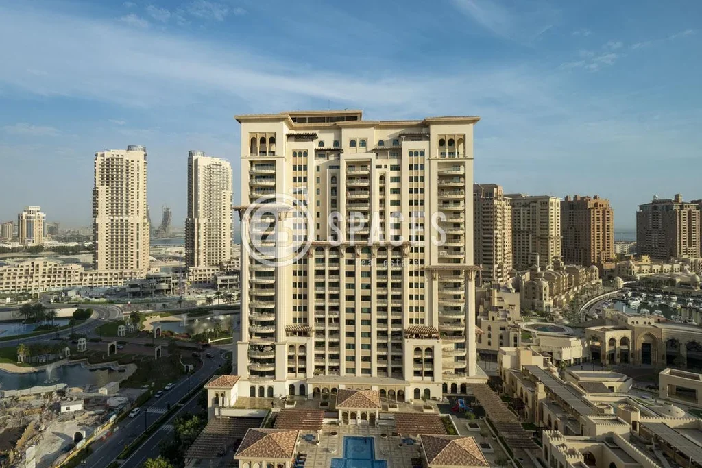 1 Bedrooms  Apartment  For Rent  in Doha -  The Pearl  Semi Furnished