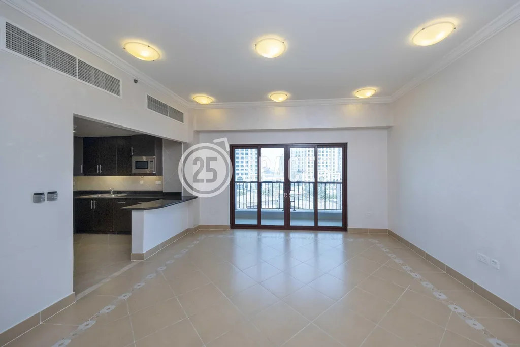 2 Bedrooms  Apartment  For Rent  in Doha -  The Pearl  Semi Furnished