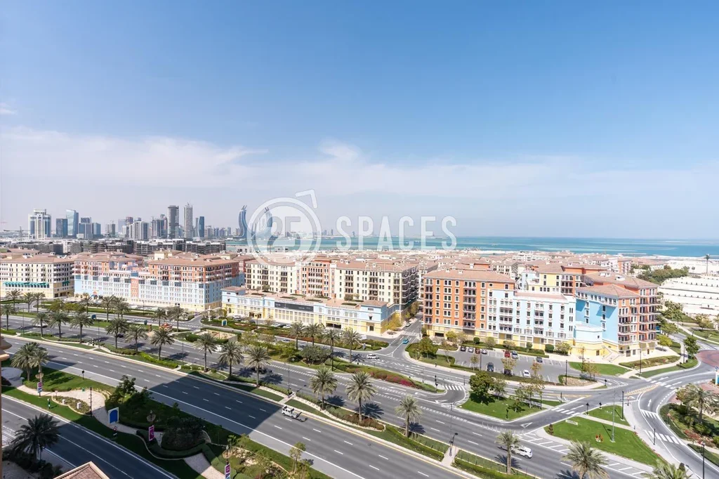 2 Bedrooms  Apartment  For Rent  in Doha -  The Pearl  Semi Furnished