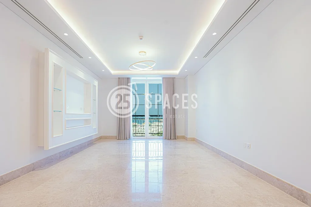 2 Bedrooms  Apartment  For Rent  in Doha -  The Pearl  Semi Furnished