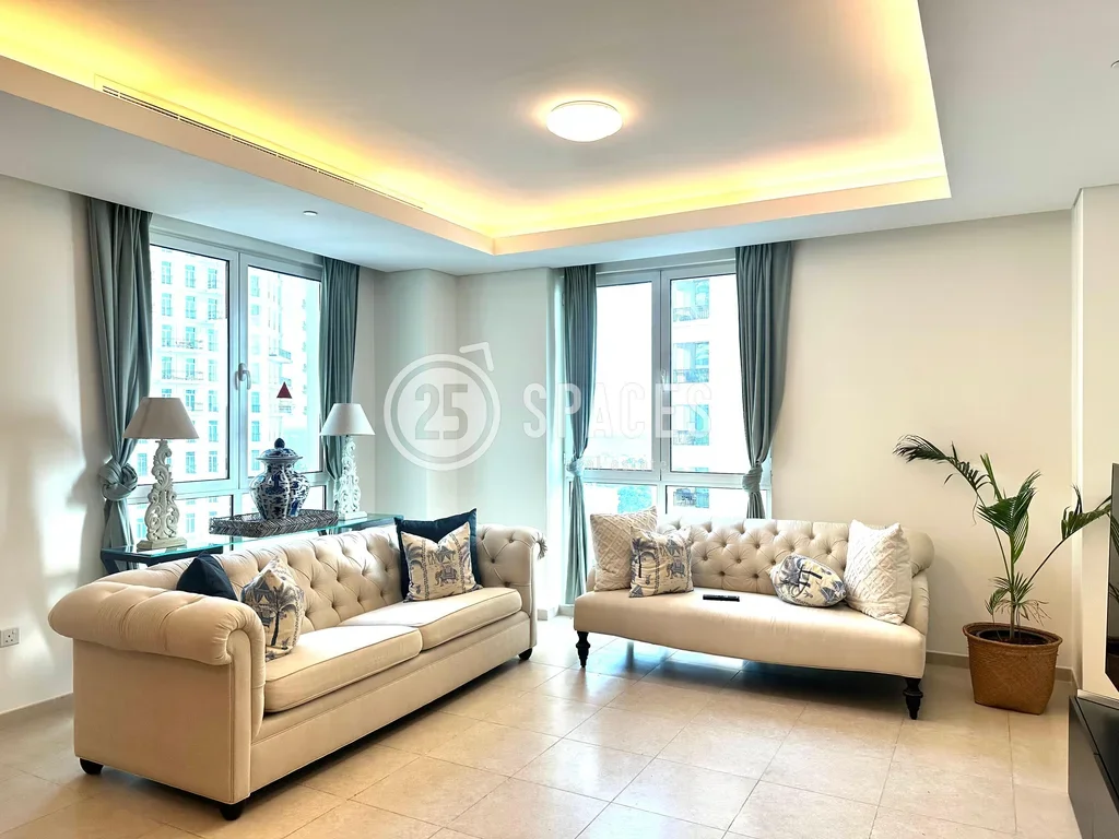 1 Bedrooms  Apartment  For Rent  in Doha -  The Pearl  Fully Furnished