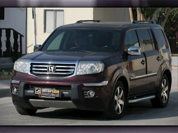 Honda  Pilot  2013  Automatic  108,000 Km  6 Cylinder  Four Wheel Drive (4WD)  SUV  Maroon