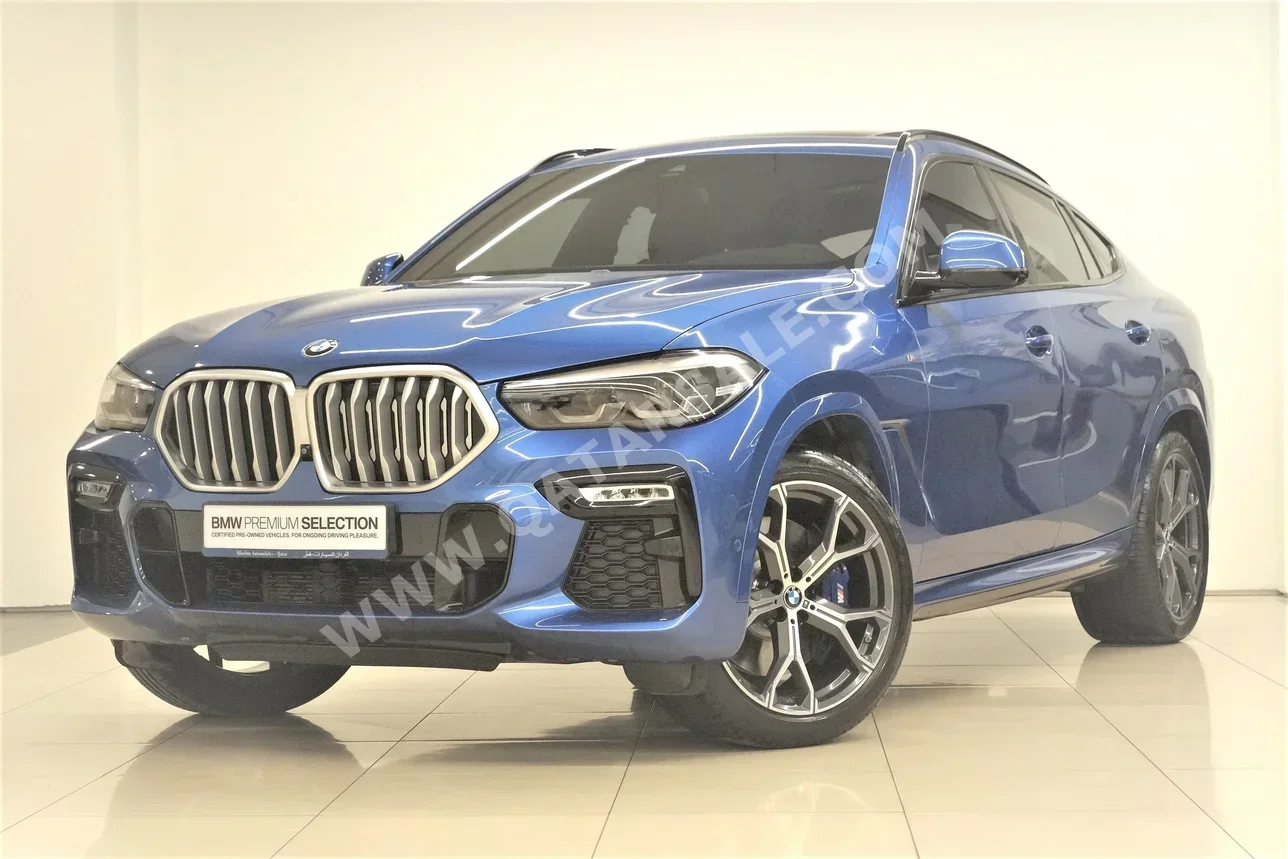 BMW  X-Series  X6 40i  2020  Automatic  45,550 Km  6 Cylinder  All Wheel Drive (AWD)  SUV  Blue  With Warranty