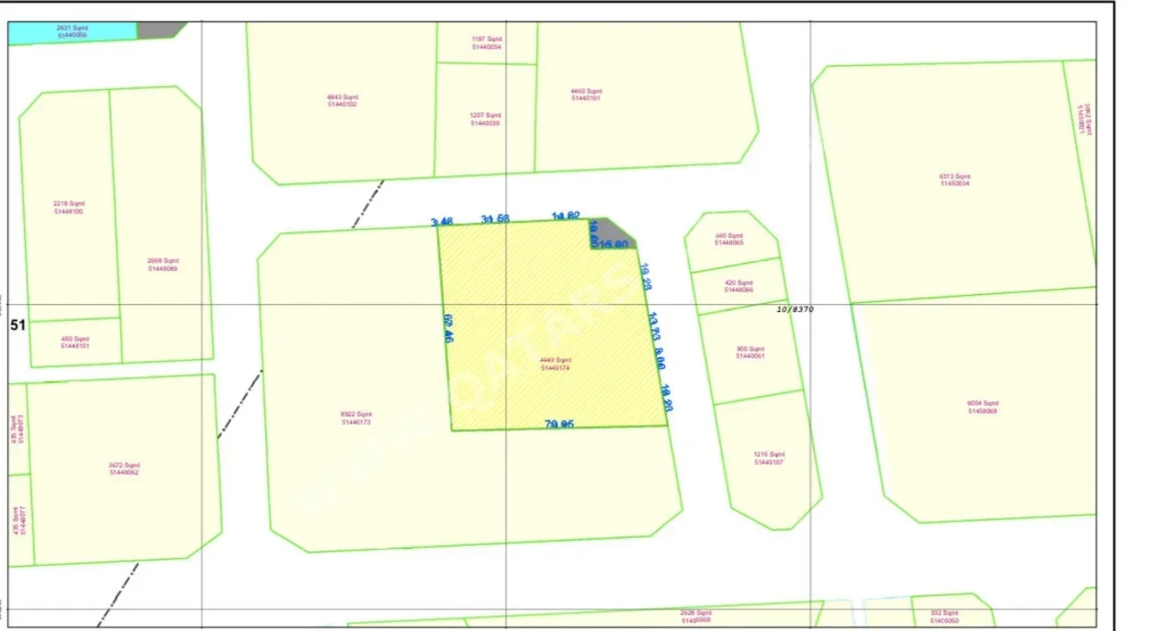 Lands For Sale in Al Rayyan  - Al Gharrafa  -Area Size 4,500 Square Meter