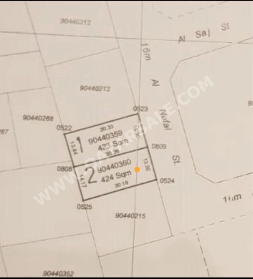 Lands For Sale in Al Wakrah  - Al Wakrah  -Area Size 424 Square Meter