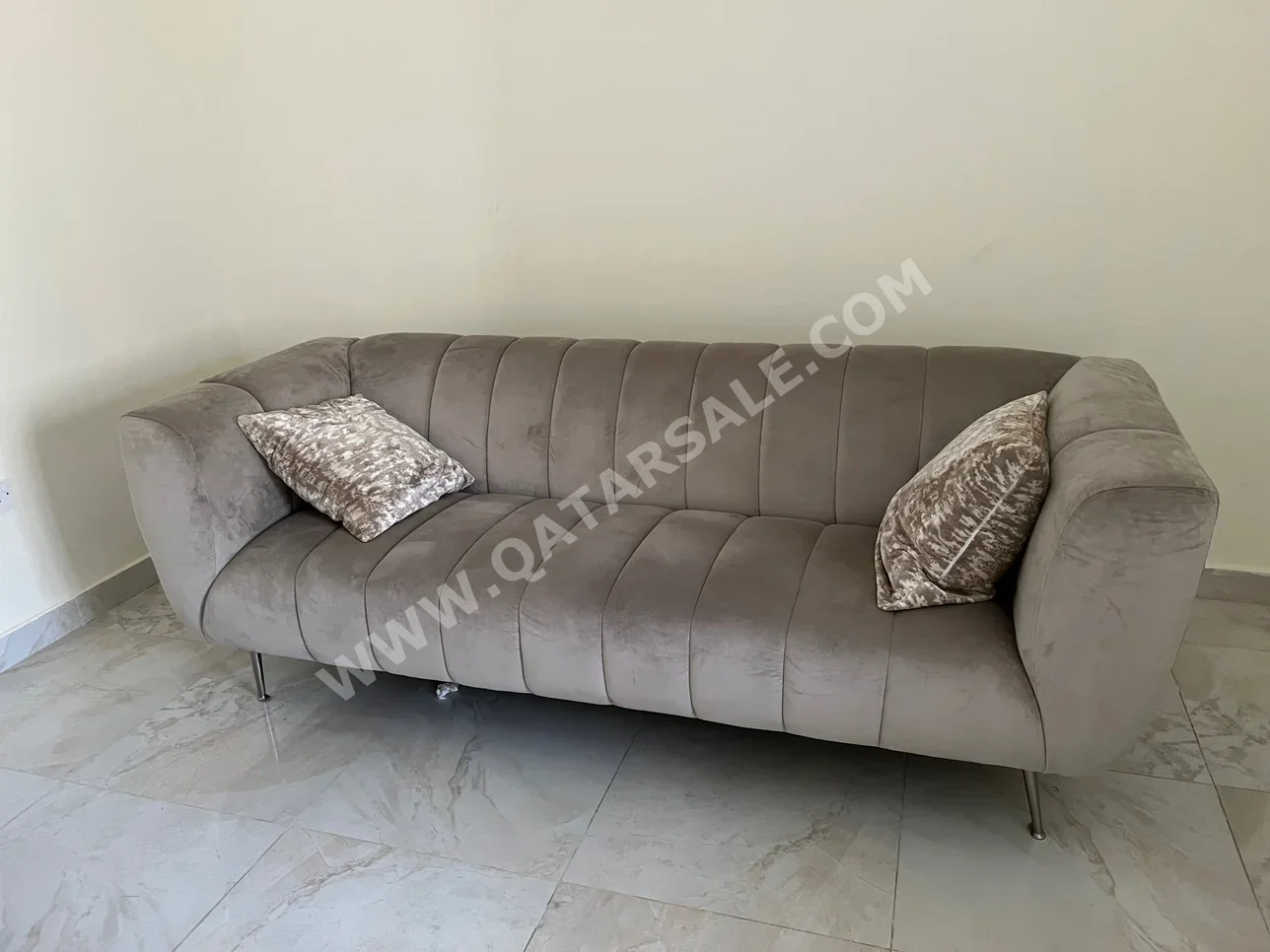 Sofas, Couches & Chairs Midas  3-Seat Sofa  - Velvet  - Gray