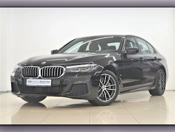 BMW  5-Series  520i  2023  Automatic  39,000 Km  4 Cylinder  Rear Wheel Drive (RWD)  Sedan  Black  With Warranty