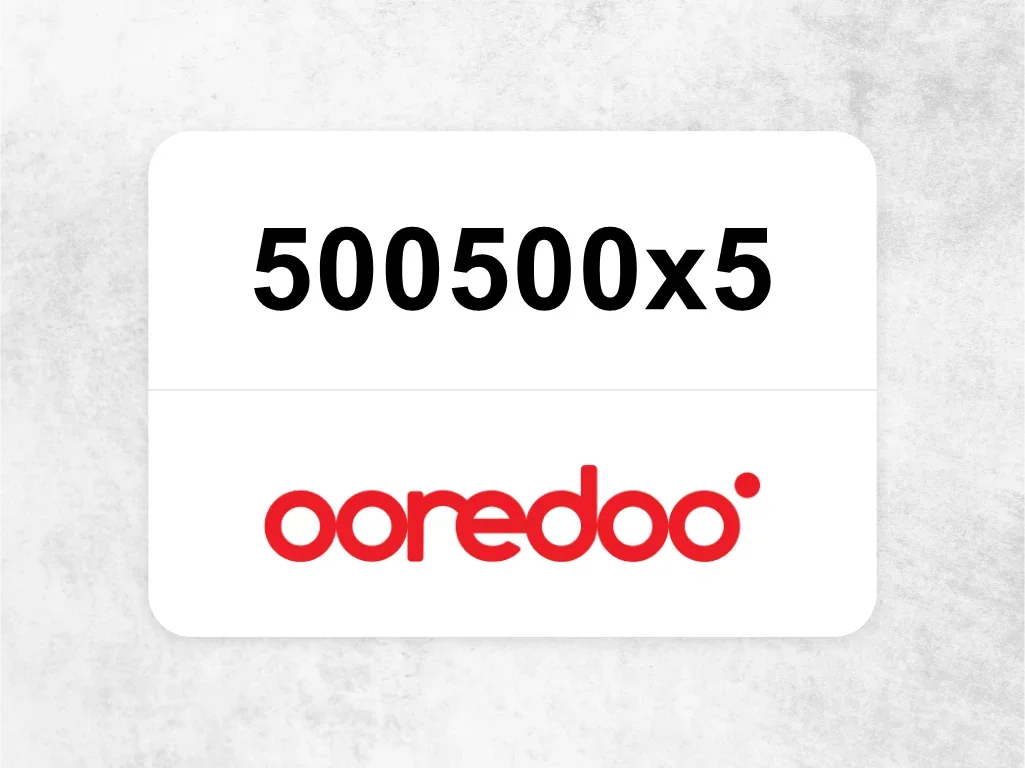 Ooredoo Mobile Phone  500500x5