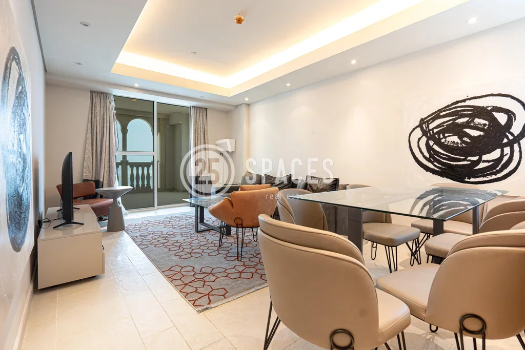 3 Bedrooms  Apartment  For Rent  in Doha -  The Pearl  Fully Furnished