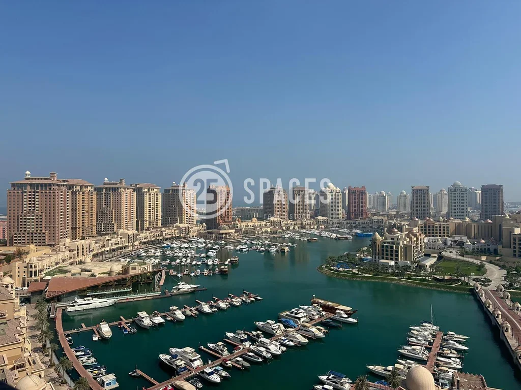 3 Bedrooms  Apartment  For Rent  in Doha -  The Pearl  Semi Furnished